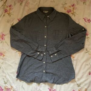 💥Converse Gray Button-Up Shirt